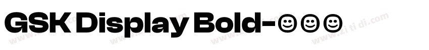 GSK Display Bold字体转换